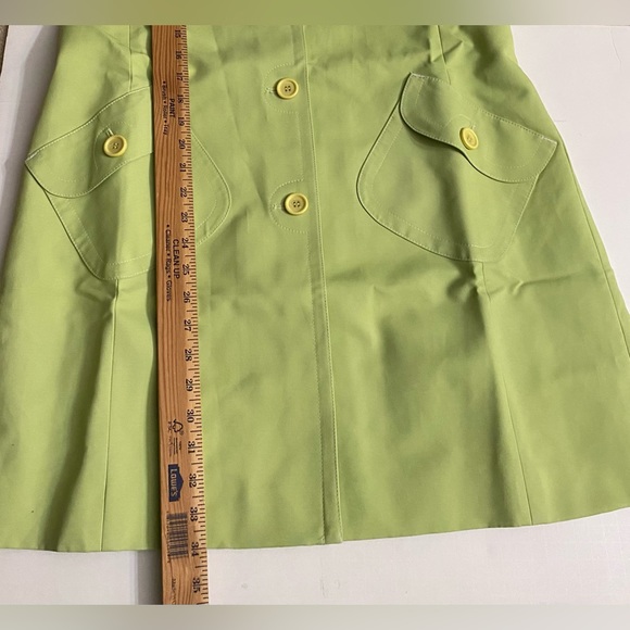 COPY - LOFT ANN TAYLOR Green Rain Spring Trench Coat Women’s Size L - Picture 8 of 14